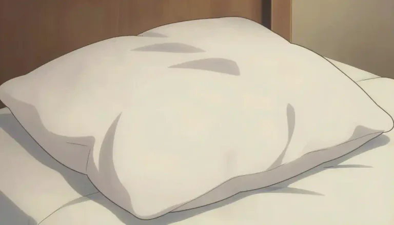 Visual representation of "pillow" - A soft object that you rest your head on when you sleep