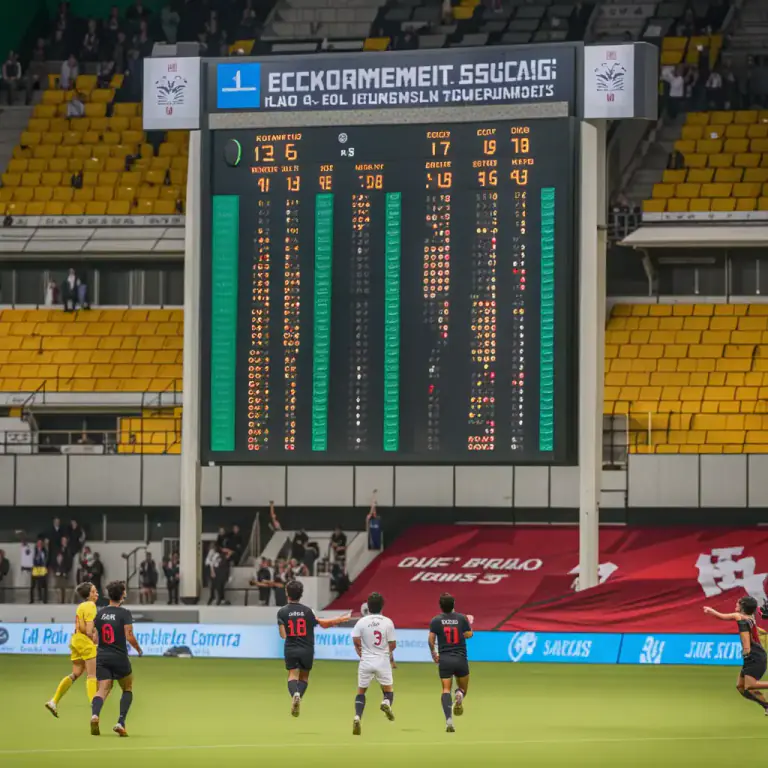 Visual representation of "semi" - A semi-final match or round in a competition