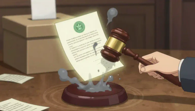 Visual representation of "nullify" - To make something of no effect or value.