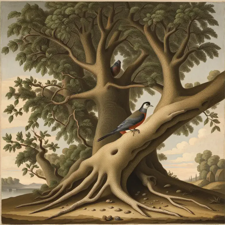 Visual representation of "crotch" - Part of a tree where a branch divides from the trunk, or where two branches separate