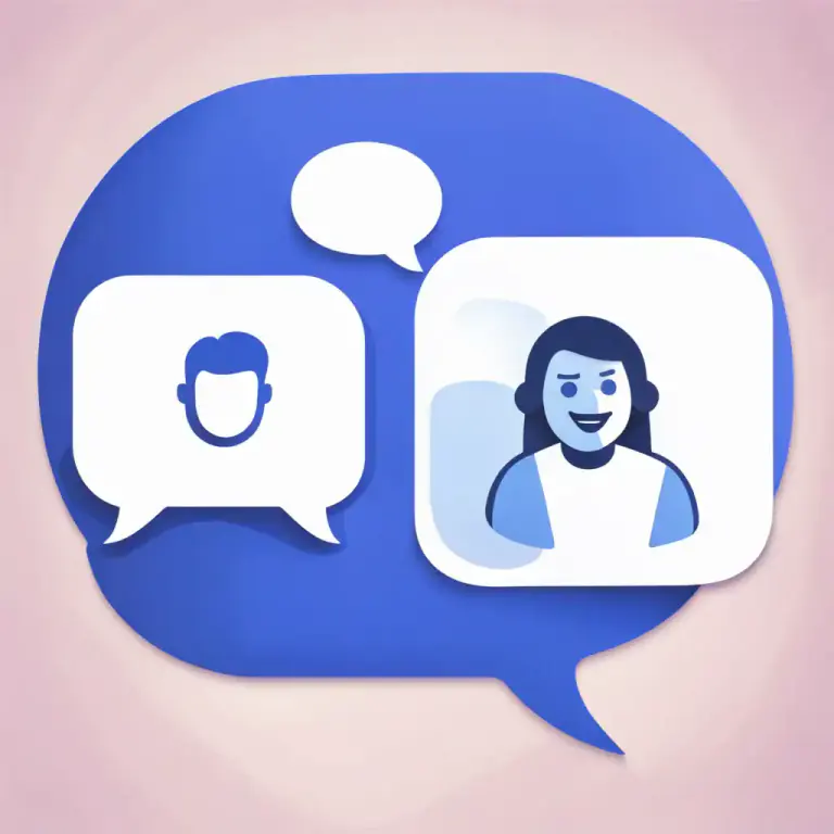 Visual representation of "chat" - An online conversation