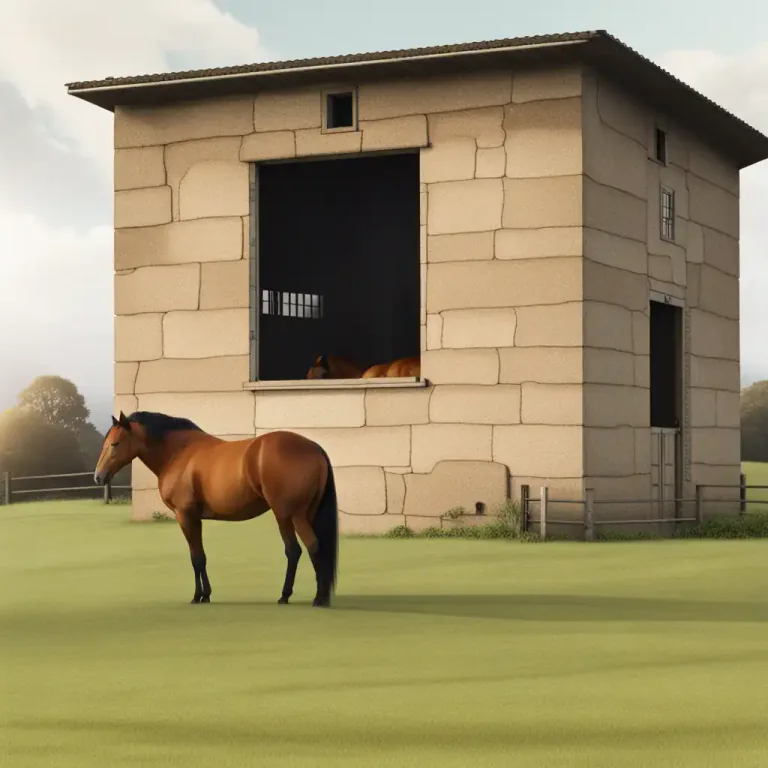 Visual representation of "stable" - A stable is a building where horses are kept.