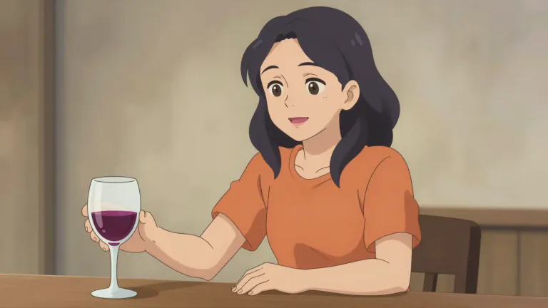 Visual representation of "temperance" - Self-restraint in action, including especially drinking alcohol.