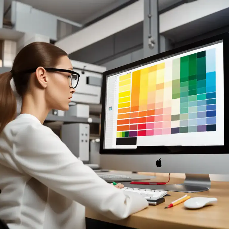 Visual representation of "swatch" - A set of colors that represent a company or brand