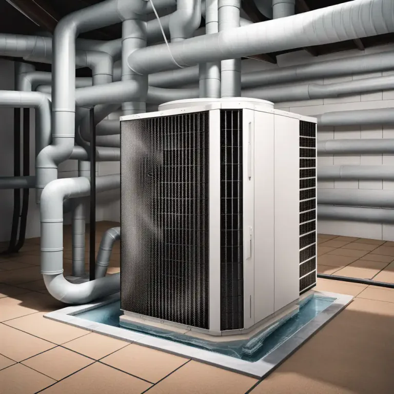 Visual representation of "waterway" - A path of water in the air conditioning or heating system for carrying hot or cold water to different parts of a building.