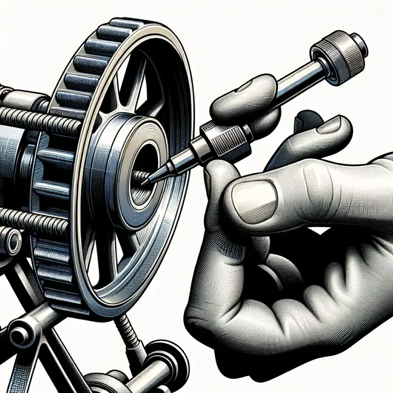 Visual representation of "linchpin" - A fastener used to prevent a wheel or other part from sliding off the axle it is riding on.