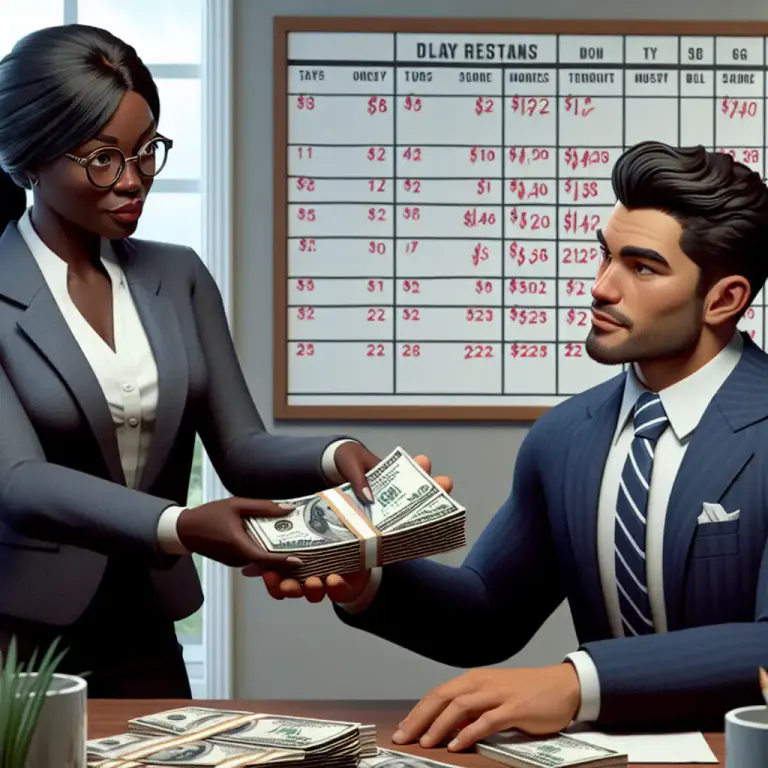 Visual representation of "pay" - To transfer money as a salary or wages.