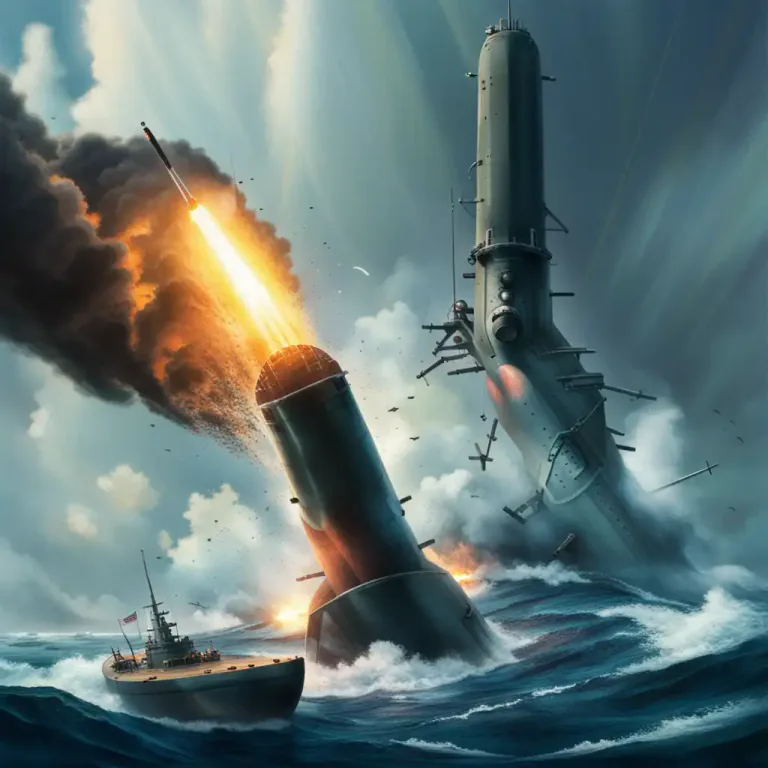 Visual representation of "torpedo" - To hit or sink a ship with a torpedo