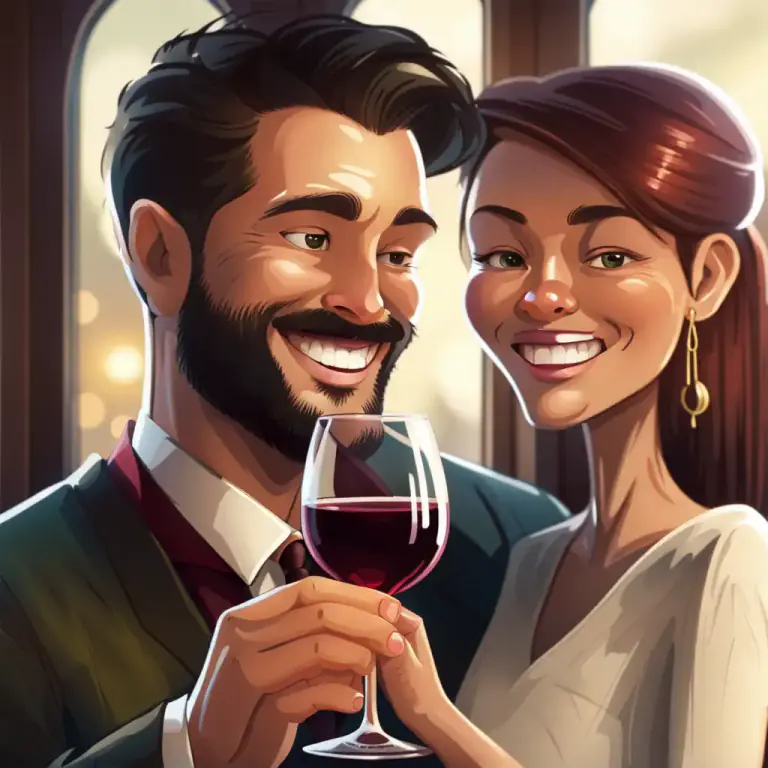 Visual representation of "health" - A toast to someone, wishing them good health