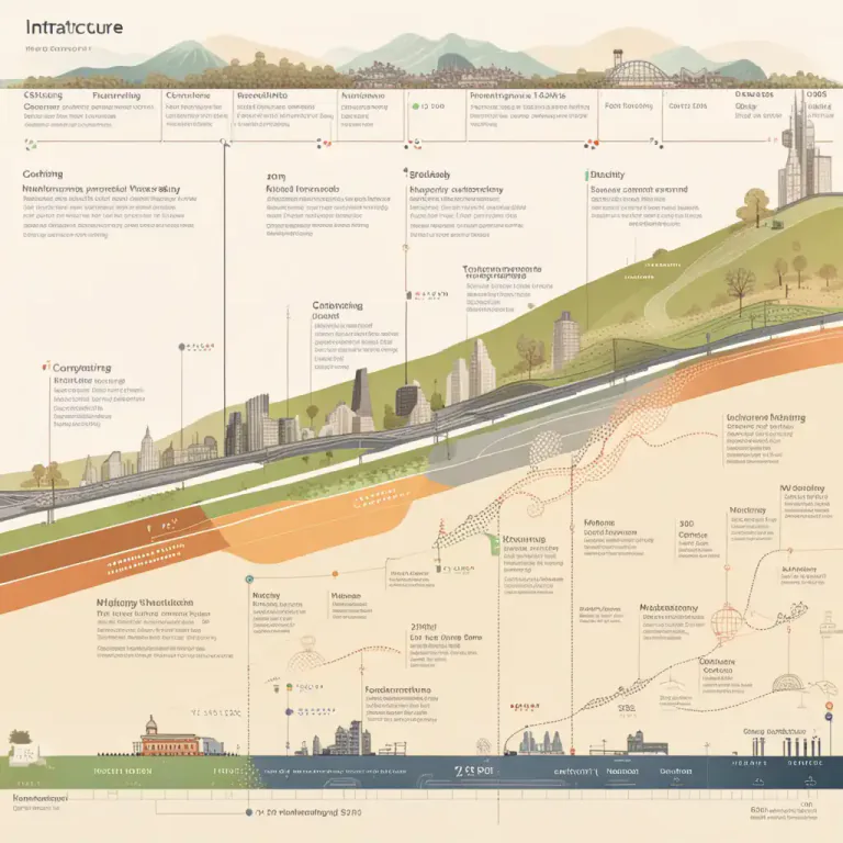 Visual representation of "developmental" - Related to the progress or evolution of a society, country, or system