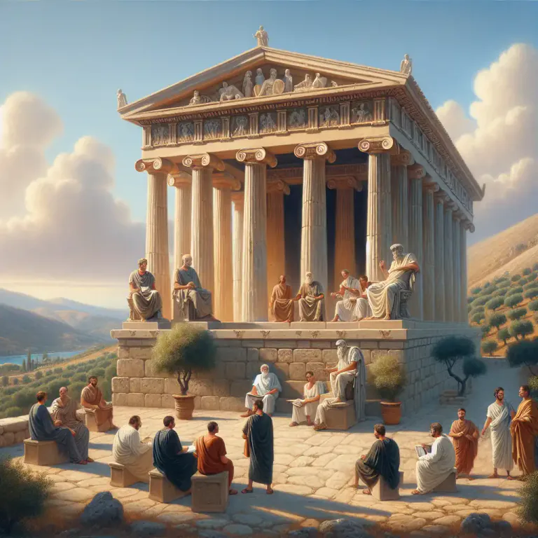 Visual representation of "hellenic" - Relating to ancient Greek history, language, or culture before the conquest of Alexander the Great.