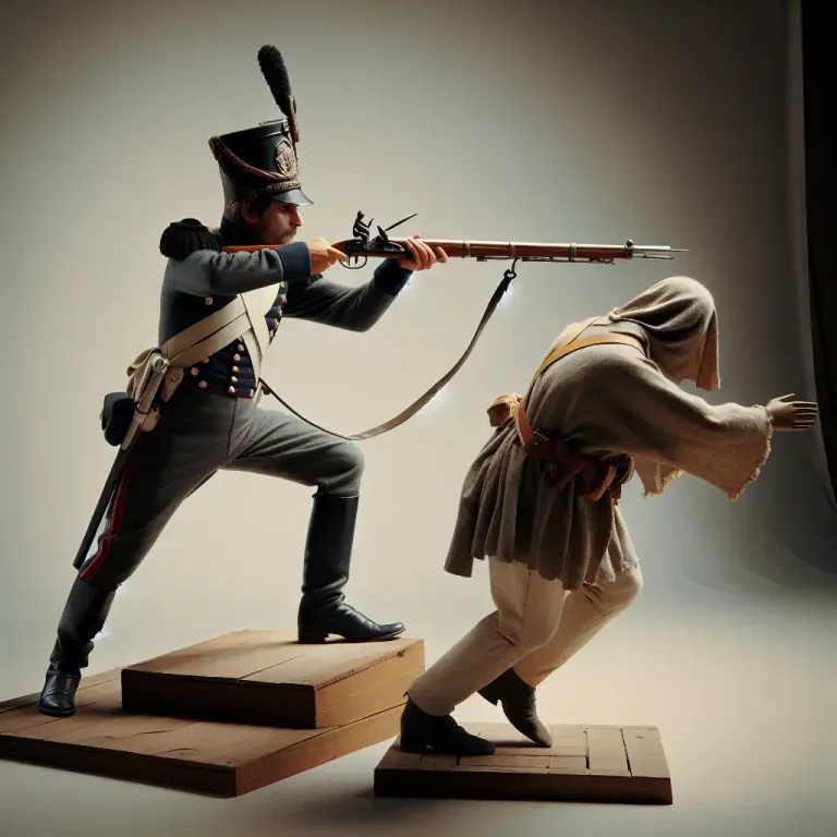 Visual representation of "bayonet" - To stab or kill with a bayonet.