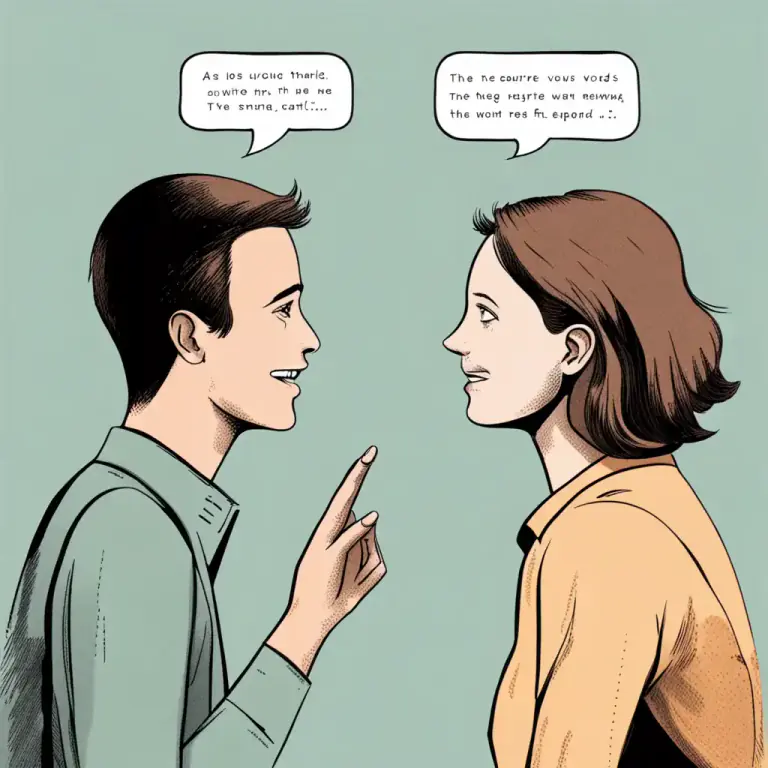 Visual representation of "repeat" - To say something you heard from another person