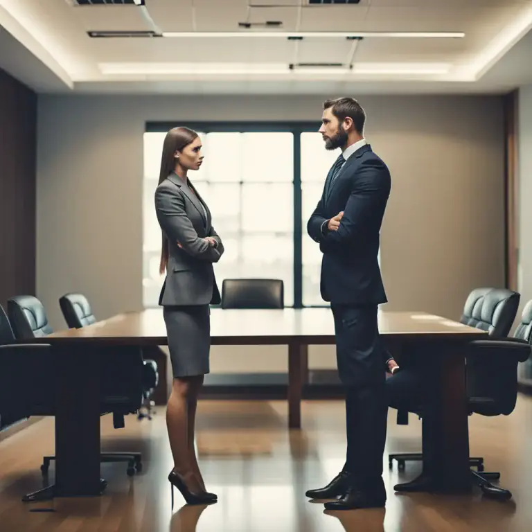 Visual representation of "put somebody over your knee" - To establish dominance or authority over another person. This usage is metaphorical and does not involve physical action.