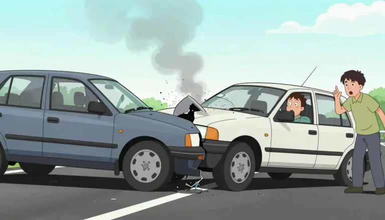 Visual representation of "accident" - An unexpected event that is not planned, usually causing harm or damage