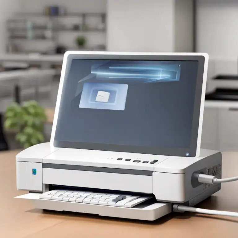 Visual representation of "periphery" - A peripheral part or device connected to a computer.