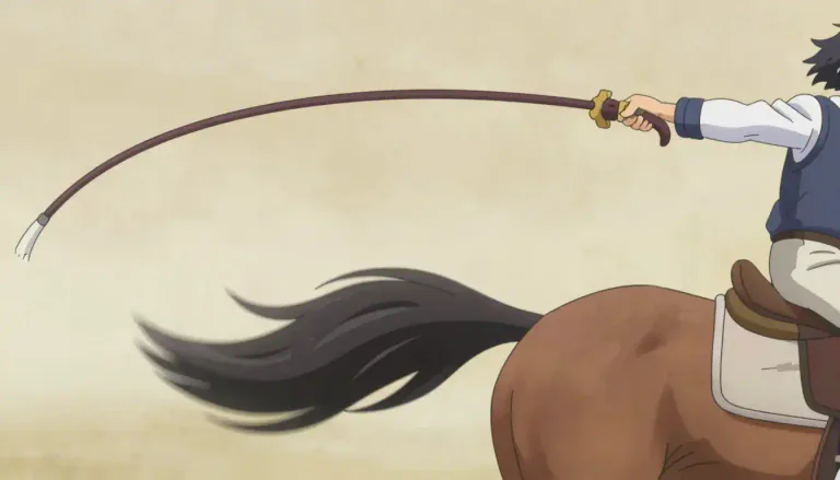 Visual representation of "lash" - To hit something quickly with a lot of force