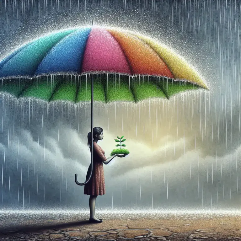 Visual representation of "save the day/situation" - To solve a big problem or crisis