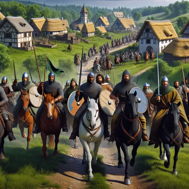 Visual representation of "marauding" - To rove and raid in search of plunder