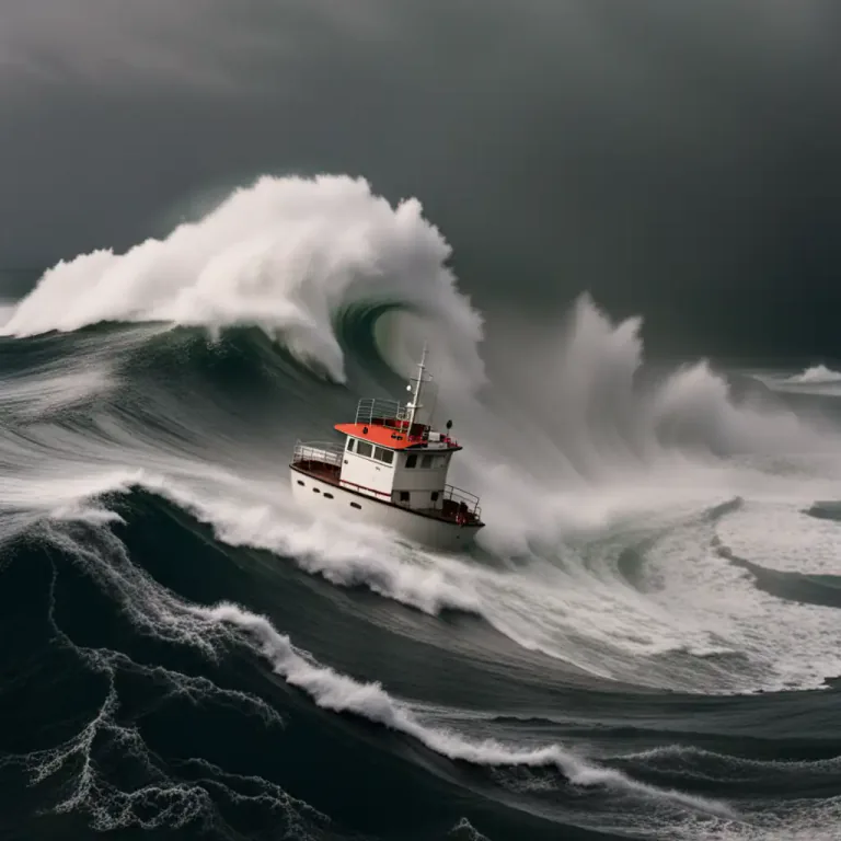 Visual representation of "surge" - A strong wave