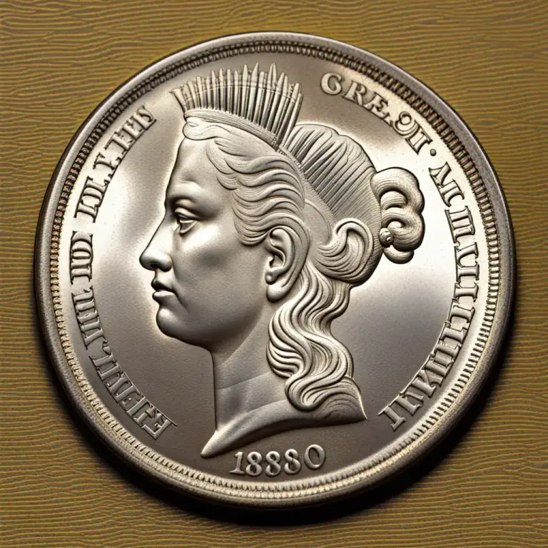 Visual representation of "cartwheel" - A large coin, particularly a silver dollar in U.S. currency