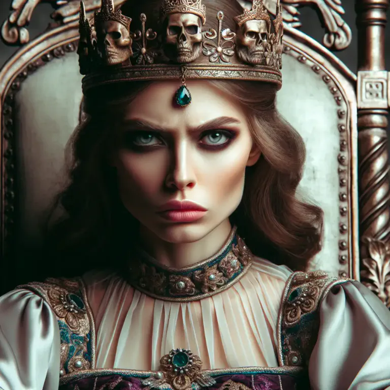 Visual representation of "jezebel" - In the Bible, a wicked queen of Israel who was married to King Ahab