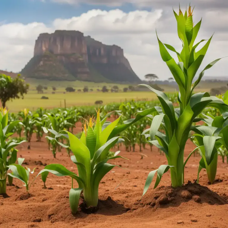 Visual representation of "kaffir" - A variety of corn (maize) grown primarily in Africa.
