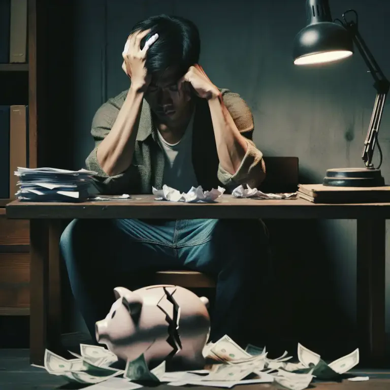 Visual representation of "implode" - fail suddenly and completely