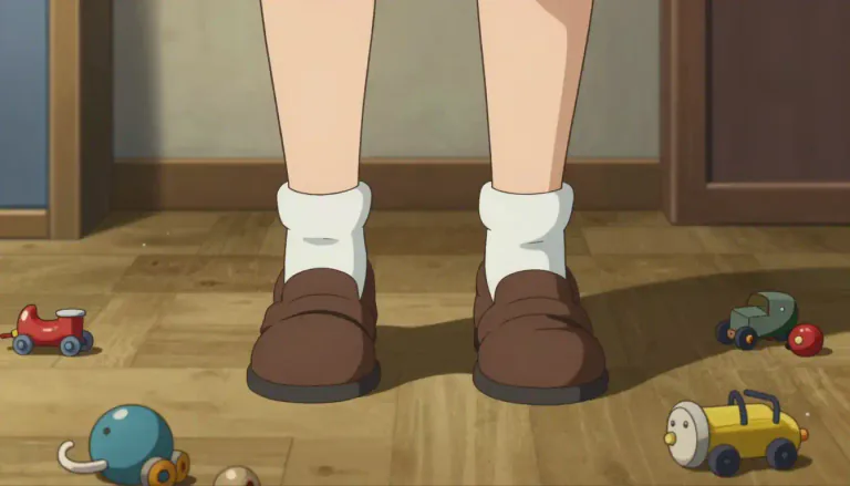Visual representation of "underfoot" - Under or beneath your feet