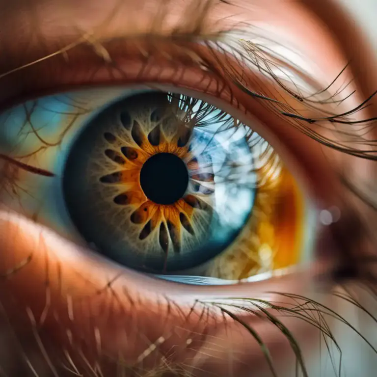 Visual representation of "orb" - A ball-shaped part of an animal's eye
