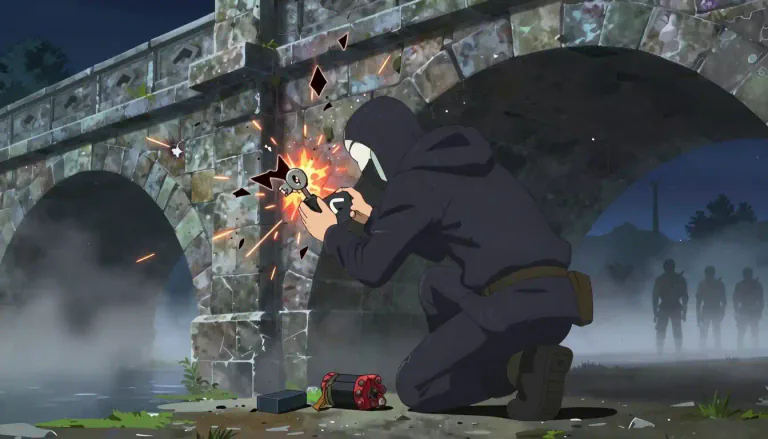 Visual representation of "sabotage" - To deliberately destroy or damage something to prevent success