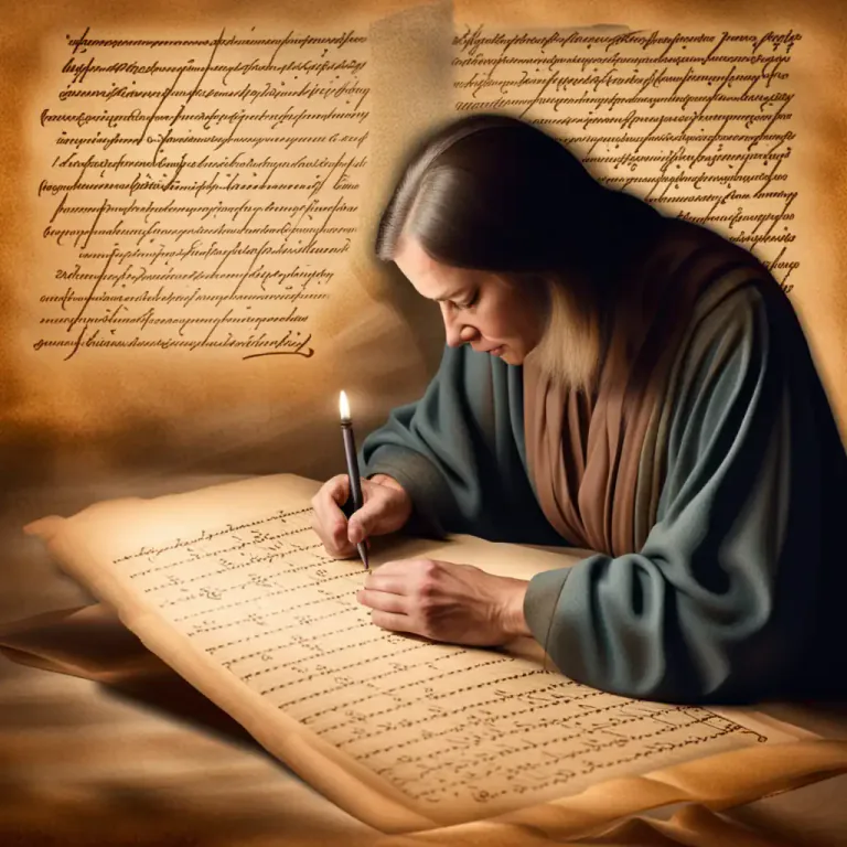 Visual representation of "scripture" - A piece of writing
