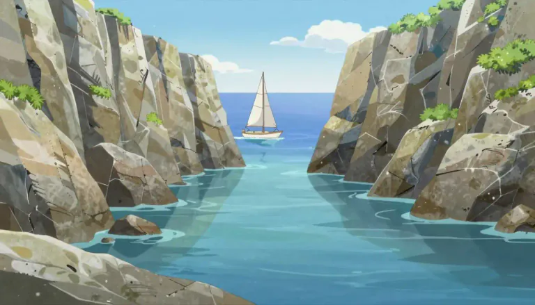 Visual representation of "inlet" - A small opening or passage that goes inside or through something.