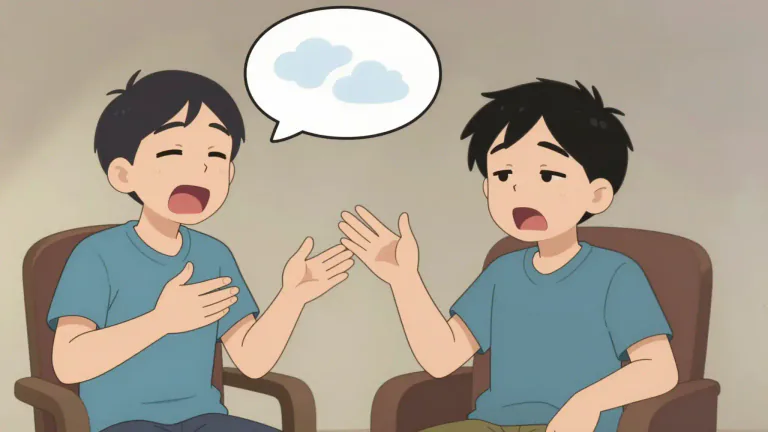 Visual representation of "bore" - to make someone feel uninterested