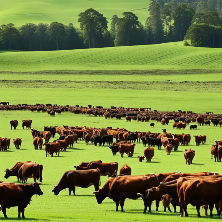 Visual representation of "paddock" - A field where animals are fattened for market