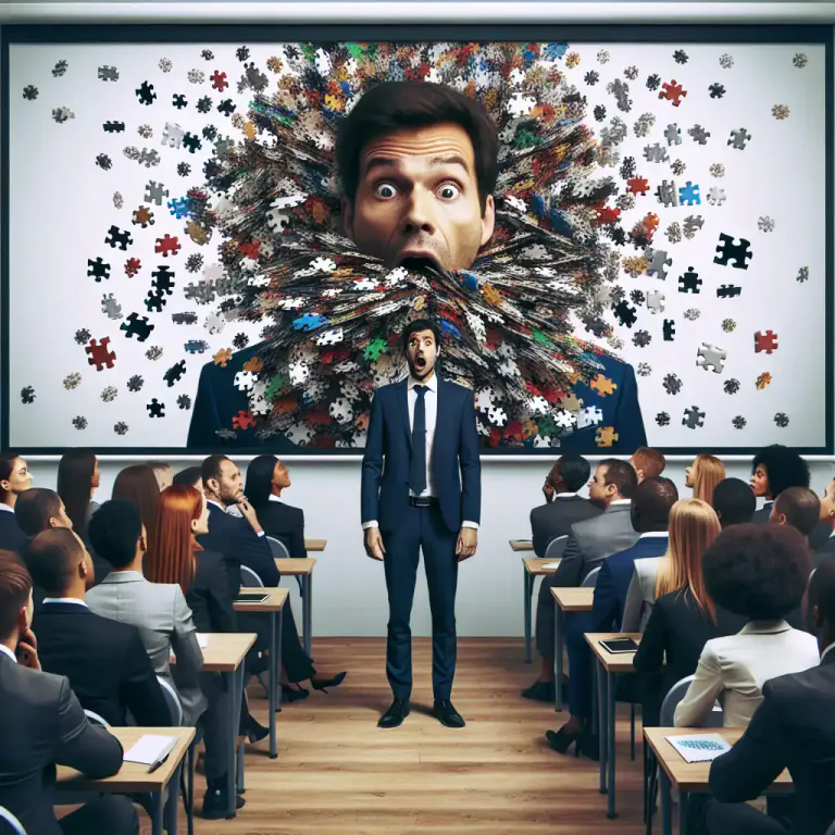 Visual representation of "garbled" - To say or write something in a way that makes it hard to understand because it's mixed up and confused