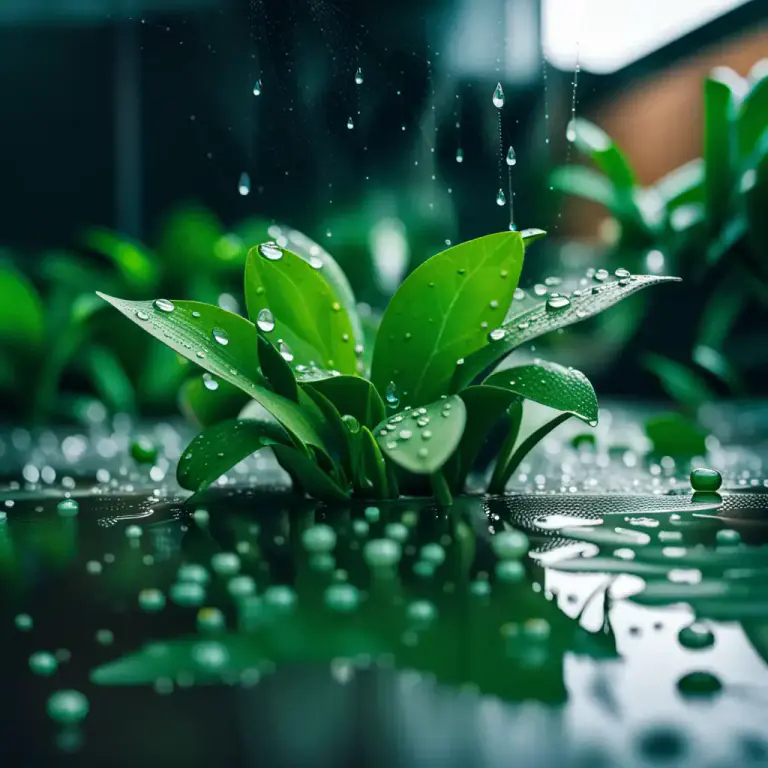 Visual representation of "aqueous" - Watery or moist