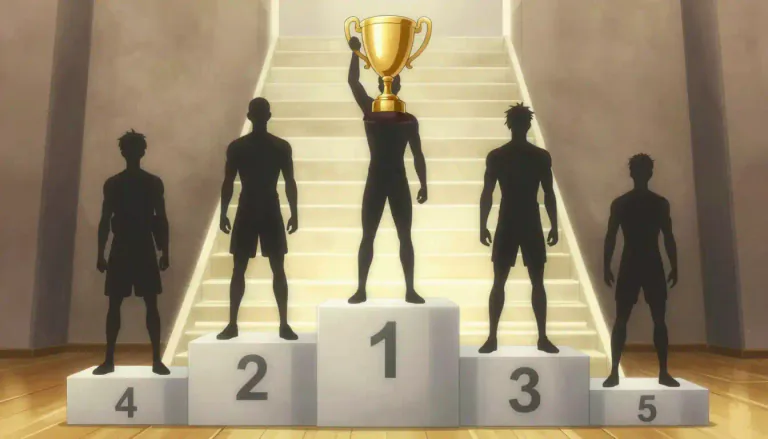 Visual representation of "ranking" - A list that arranges items in order of importance, success, size, etc.