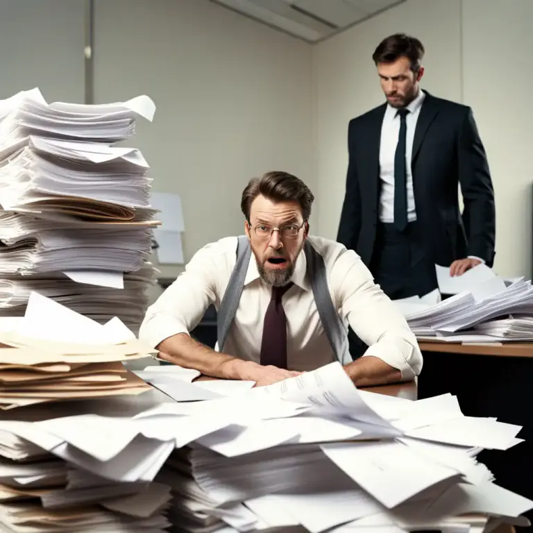 Visual representation of "the devil/hell to pay" - Serious issues or penalties coming as a result of an action or decision