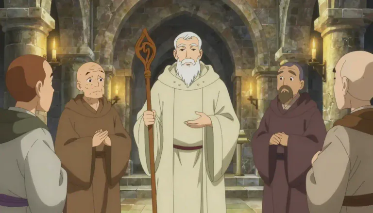Visual representation of "abbot" - The man in charge of an abbey of monks.
