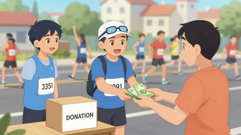 Visual representation of "sponsorship" - The act of giving money or support to someone or something, usually for a certain cause or event.