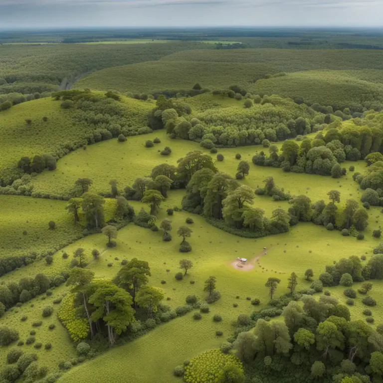 Visual representation of "acre" - Any large amount or expanse.