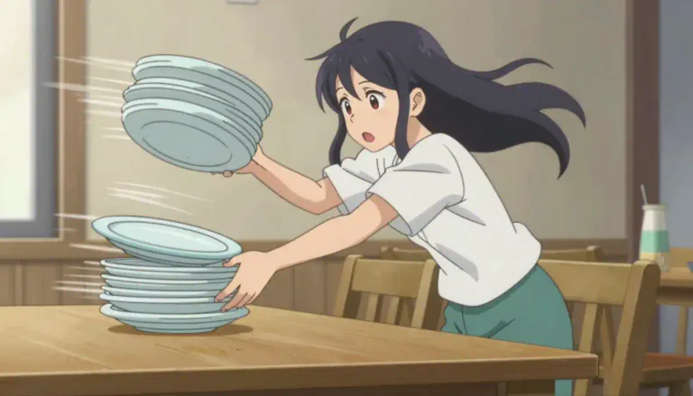 Visual representation of "whisk" - To quickly move something or someone from one place to another.