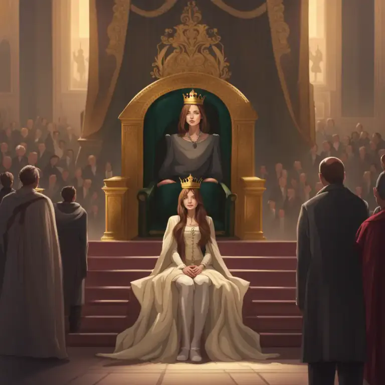 Visual representation of "throne" - The position of being a king or queen.
