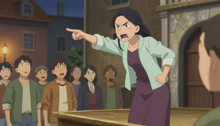 Visual representation of "tirade" - A long, passionate, and often angry speech, usually full of accusations or complaints.