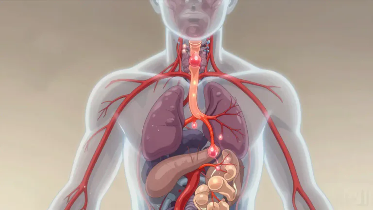 Visual representation of "endocrine" - Related to glands that release hormones directly into the blood