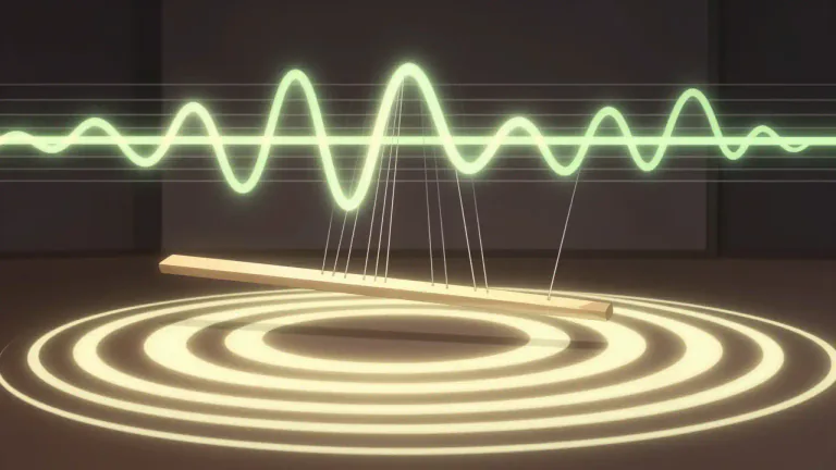 Visual representation of "harmonic" - In physics, it shares a relation with wavelength or frequency as an integral multiple of another.
