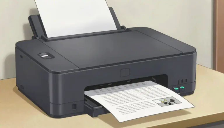 Visual representation of "printer" - A machine that prints text or images onto paper