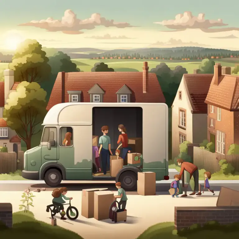 Visual representation of "pull up stakes" - To leave a place or situation, often for another location or situation