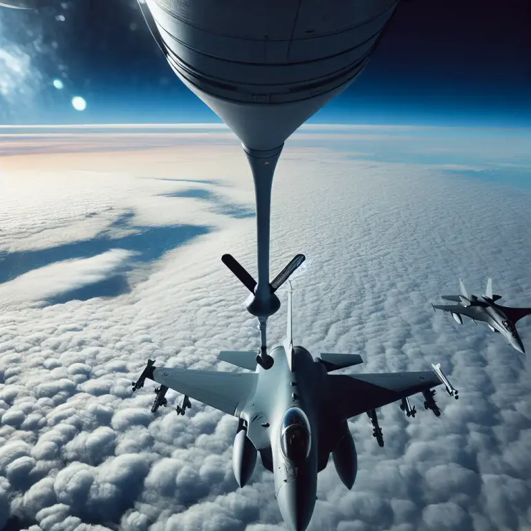 Visual representation of "drogue" - A cone-shaped device towed behind an aircraft for air-refueling